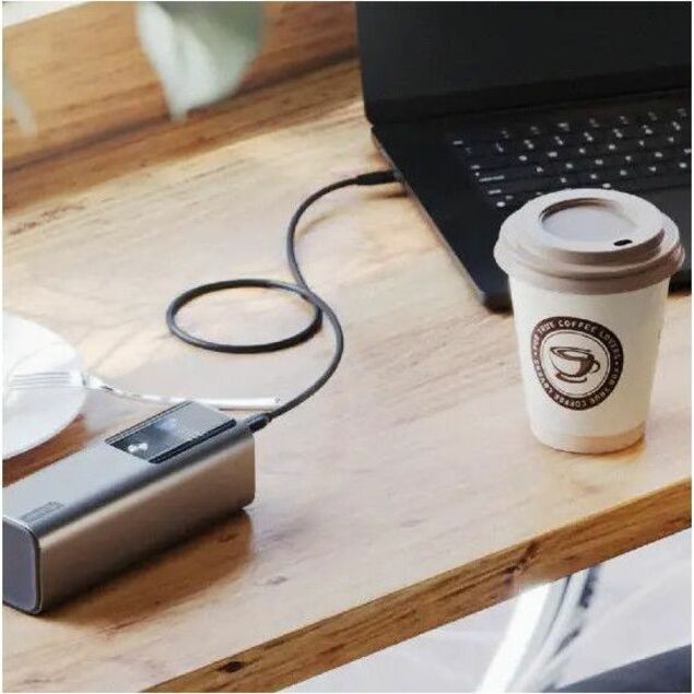 Alogic 27,000mAh power bank with 140W output, 2x USB-C and USB-A ports fast charging laptops, smartphones, and tablets iPad."