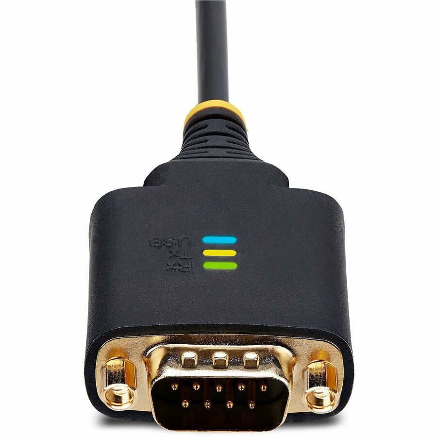 StarTech.com 2ft/60cm 2-Port USB to Serial Adapter Cable, COM Retention, FTDI, DB9 RS232, Changeable DB9 Screws/Nuts, Windows/macOS/Linux