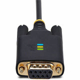 StarTech.com 3ft (1m) USB to Null Modem Serial Adapter Cable, COM Retention, FTDI, RS232, Changeable DB9 Screws/Nuts, Windows/macOS/Linux