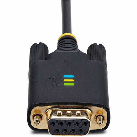 StarTech.com 3ft (1m) USB to Null Modem Serial Adapter Cable, COM Retention, FTDI, RS232, Changeable DB9 Screws/Nuts, Windows/macOS/Linux