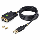 StarTech.com 3ft (1m) USB to Null Modem Serial Adapter Cable, COM Retention, FTDI, RS232, Changeable DB9 Screws/Nuts, Windows/macOS/Linux