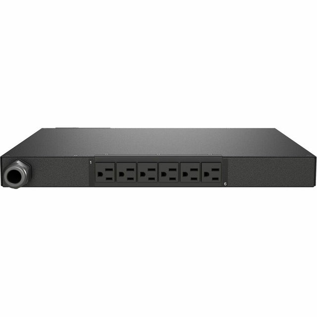 Vertiv Geist Switched Rack PDU with Next Generation IMD - 1U| 15A| 120V| (6) NEMA 5-15R Receptacles| NEMA 5-15P Plug| 1.4kW Power Capacity| VP5N11A0