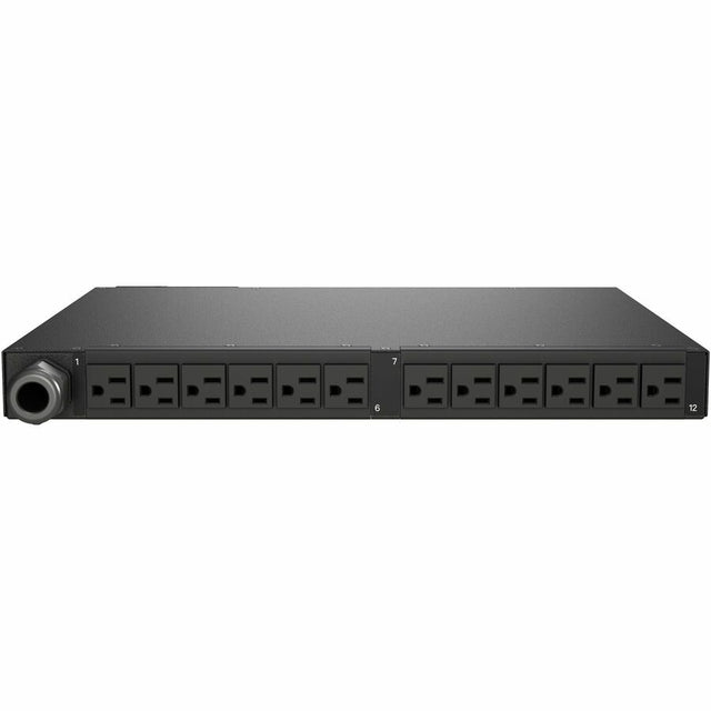 Vertiv Geist Switched Rack PDU with Next Generation IMD - 1U| 20A| 120V| (12) NEMA 5-20R Receptacles| NEMA L5-20P Plug| 1.9kW Power Capacity| VP5N21A1