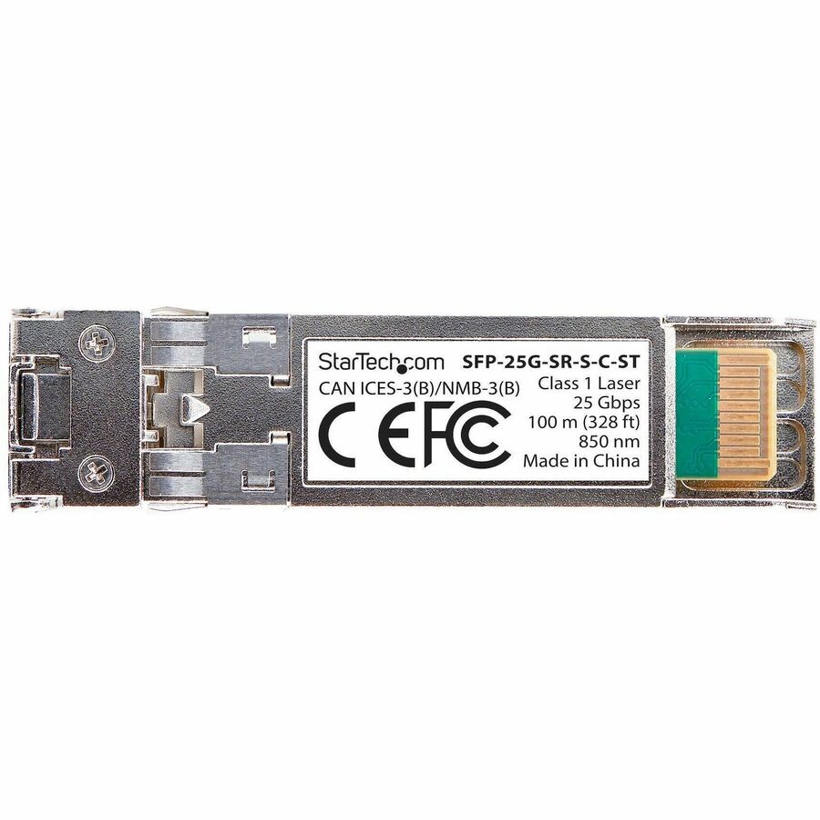 StarTech.com Cisco SFP-25G-SR-S Compatible SFP28 Module, 25Gb Multimode Fiber (MMF), 25GBASE-SR LC Transceiver, 100m (328ft), DDM/DOM