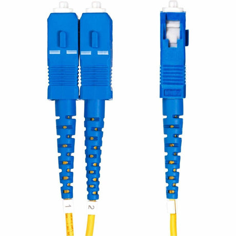 StarTech.com 2m (6.6ft) LC to SC (UPC) OS2 Single Mode Duplex Fiber Optic Cable, 9/125, 100G, Low Insertion Loss, LSZH Fiber Jumper Cord