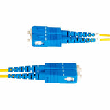 StarTech.com 5m (16.4ft) LC to SC (UPC) OS2 Single Mode Duplex Fiber Optic Cable, 9/125, 100G, Low Insertion Loss, LSZH Fiber Jumper Cord