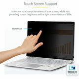 StarTech.com 14in 16:10 Touch Privacy Screen, Laptop Security Shield, Anti-Glare Blue Light Filter Flip-Over