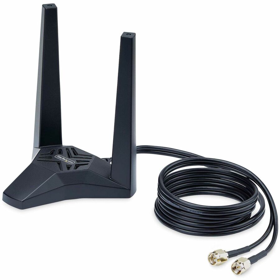 StarTech.com Wi-Fi 6E PCIe Network Card, Bluetooth 5.3, Magnetic Antenna Base, Tri-Band 802.11ax, AX5400 WiFi NIC, Windows/Linux