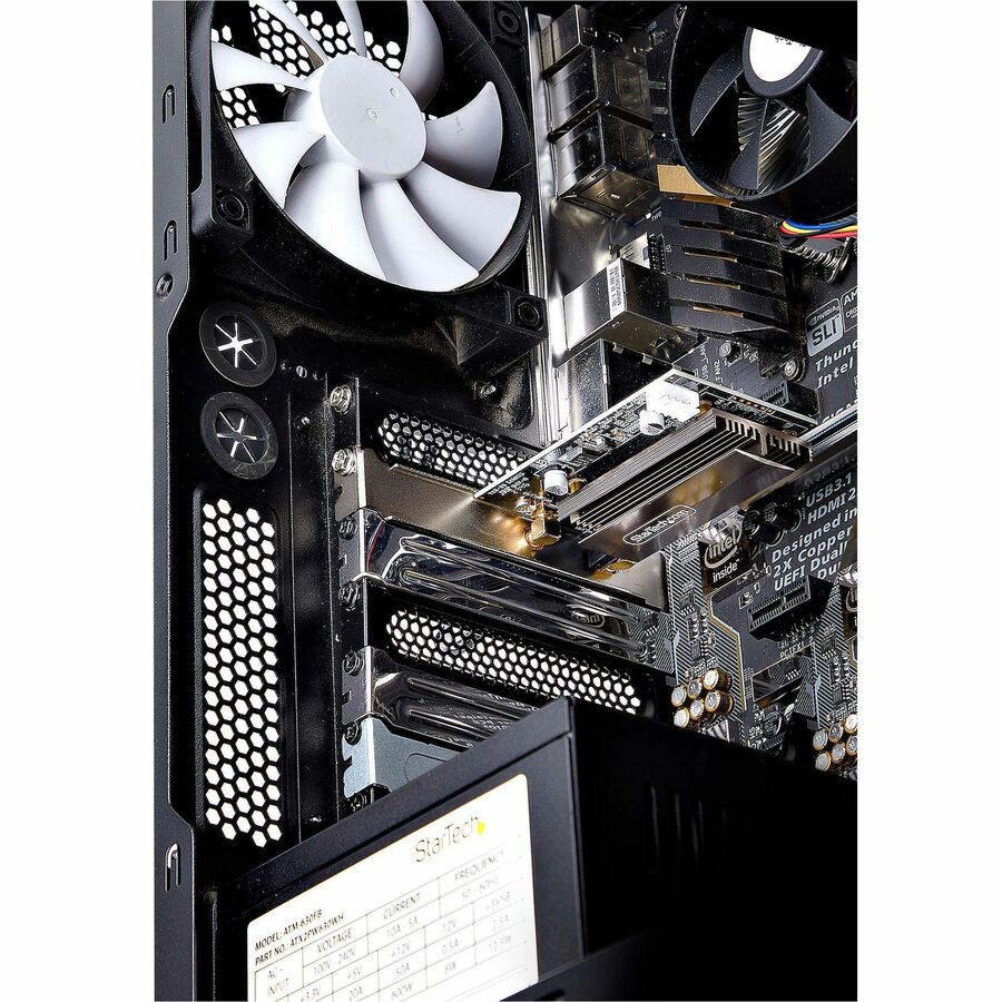 StarTech.com Wi-Fi 6E PCIe Network Card, Bluetooth 5.3, Magnetic Antenna Base, Tri-Band 802.11ax, AX5400 WiFi NIC, Windows/Linux