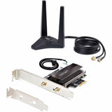 StarTech.com Wi-Fi 6E PCIe Network Card, Bluetooth 5.3, Magnetic Antenna Base, Tri-Band 802.11ax, AX5400 WiFi NIC, Windows/Linux