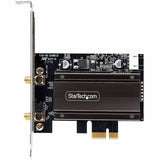 StarTech.com Wi-Fi 6E PCIe Network Card, Bluetooth 5.3, Magnetic Antenna Base, Tri-Band 802.11ax, AX5400 WiFi NIC, Windows/Linux