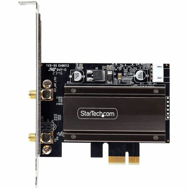 StarTech.com Wi-Fi 6E PCIe Network Card, Bluetooth 5.3, Magnetic Antenna Base, Tri-Band 802.11ax, AX5400 WiFi NIC, Windows/Linux