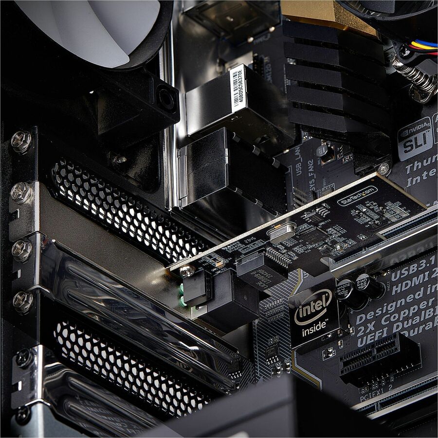 StarTech.com 1-Port 2.5G NBASE-T PCIe Network Card, Computer Network Interface Card, Intel&reg;I225-V; Single-Port Ethernet, Multi-Gigabit NIC