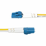 StarTech.com 10m (32.8ft) LC to LC (UPC) OS2 Single Mode Duplex Fiber Optic Cable, 9/125, 100G, Low Insertion Loss, LSZH Fiber Jumper Cord