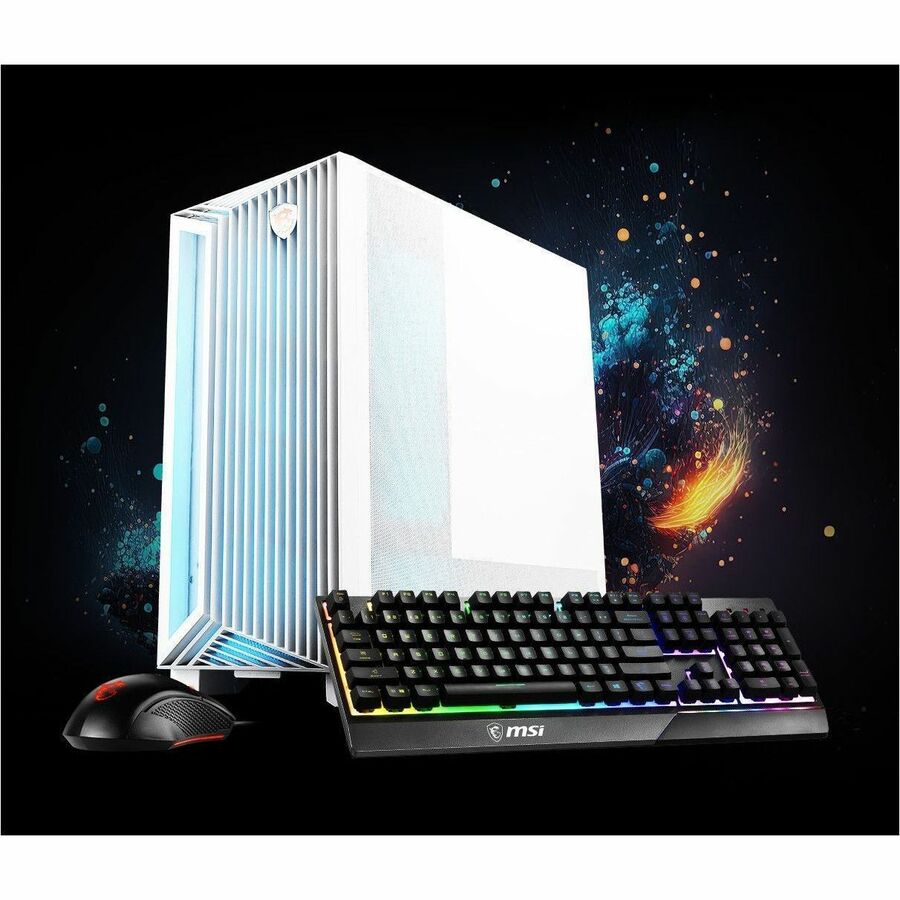 MSI Aegis R2 Gaming PC, Intel Core i7-14700F, RTX 4070 Ti Super, 32GB, 2TB SSD, 360 Liquid Cooling, White Color