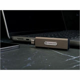 Transcend ESD330C 512 GB Portable Solid State Drive - External - Dark Grayish Brown