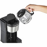 Hamilton Beach FrontFill 5 Cup Compact Coffee Maker with Programmable Clock & Glass Carafe