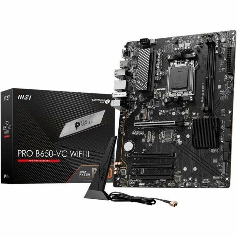 MSI B650-VC WIFI II Gaming Desktop Motherboard - AMD B650 Chipset - Socket AM5 - ATX