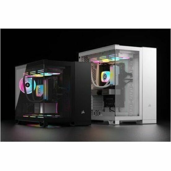 Corsair iCUE LINK 2500X RGB Micro ATX Dual Chamber PC Case - Black