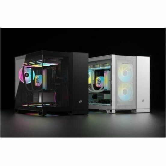 Corsair iCUE LINK 2500X RGB Micro ATX Dual Chamber PC Case - Black