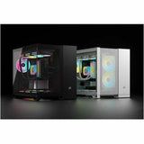 Corsair iCUE LINK 2500X RGB Micro ATX Dual Chamber PC Case - Black