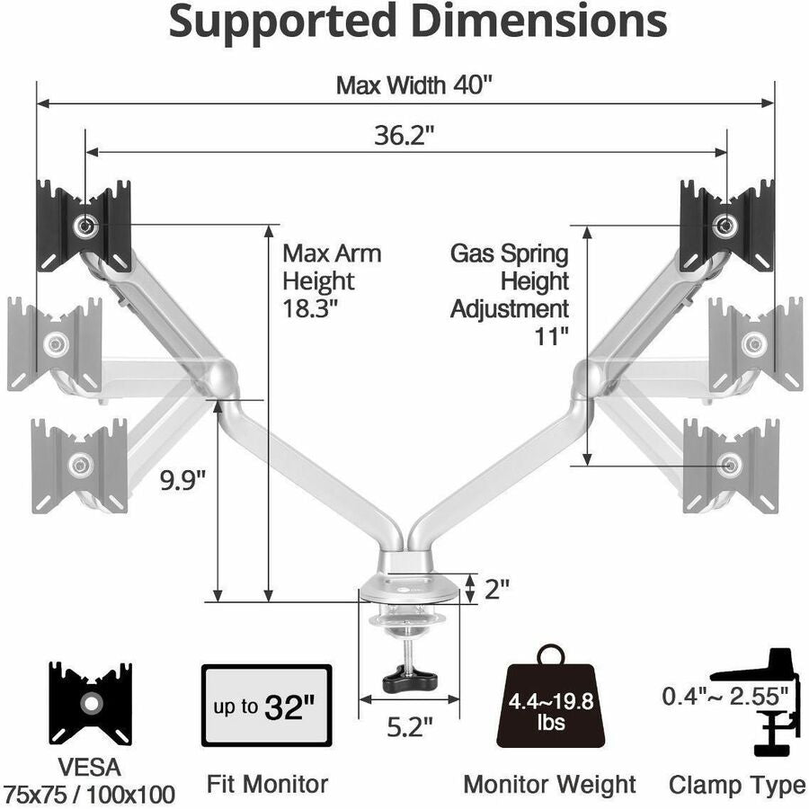 SIIG Desk Mount Dual