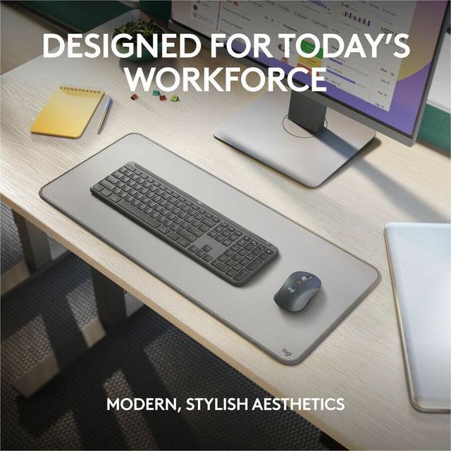 Logitech Signature Slim MK955 for Business Wireless Keyboard and Mouse Combo, Quiet Typing, Secure Receiver - Graphite