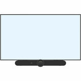 Peerless-AV&reg; Universal UC/VC Soundbar/Camera Mount for 55" to 98"+ Single Displays and 55" to 75" Dual Displays
