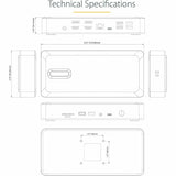 StarTech.com Thunderbolt 4 Multi-Display Docking Station, Quad/Triple/Dual Monitor Dock, 2x HDMI/2x DP, 7x USB Hub, 2.5Gb Ethernet, 98W PD