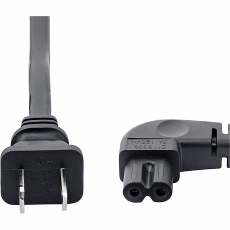 StarTech.com 10ft (3m) Laptop Power Cord, NEMA 1-15P to Right Angle C7, 7A 125V, 18AWG, Replacement Laptop Charger Cable, UL Listed