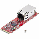 StarTech.com 1-Port 2.5GbE M.2 2280 Network Card, NBASE-T PCIe Ethernet Card, Intel I225-V, Multi-Gigabit Desktop NIC/LAN Card, TAA
