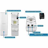 TRENDnet 14 dBi WiFi 6 AX1200 Outdoor Directional PoE Access Point Bridge Kit, TEW-940APBO2K, Includes Two Preconfigured TEW-940APBO Access Points, 5GHz WiFi 6 Point-to-Point Bridge, White