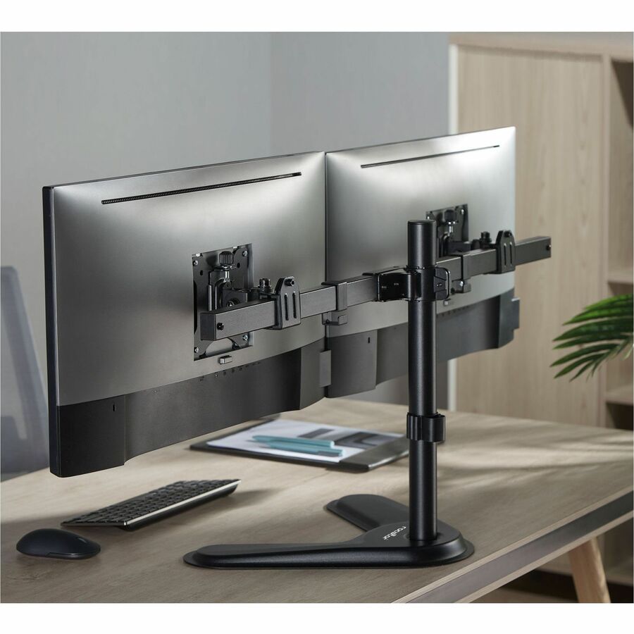 Rocstor ErgoReach Mounting Pole for Flat Panel Display - Black - Landscape/Portrait