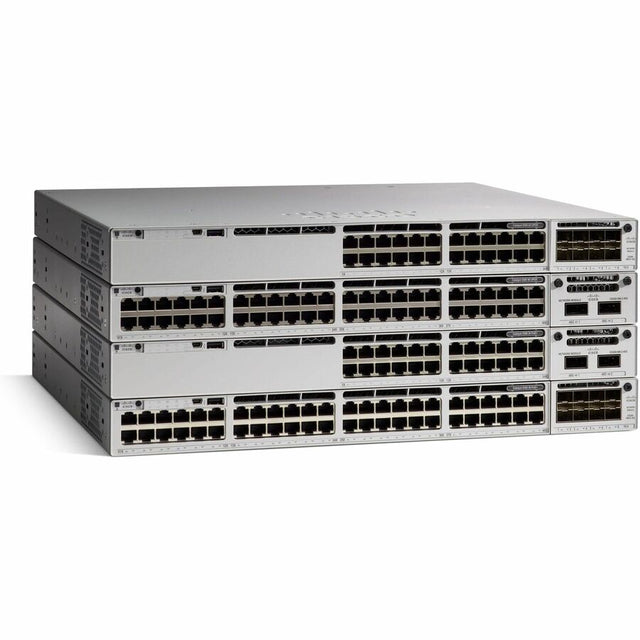 Cisco Catalyst 9300 48-Port 1G Copper With Fixed 4x10G/1G SFP+ Uplinks, Full PoE+, Meraki Advanced or Enterprise