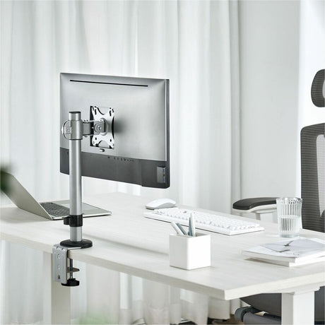 Rocstor ErgoReach Desk Mount for Monitor, Display - Aluminum Silver - Landscape/Portrait