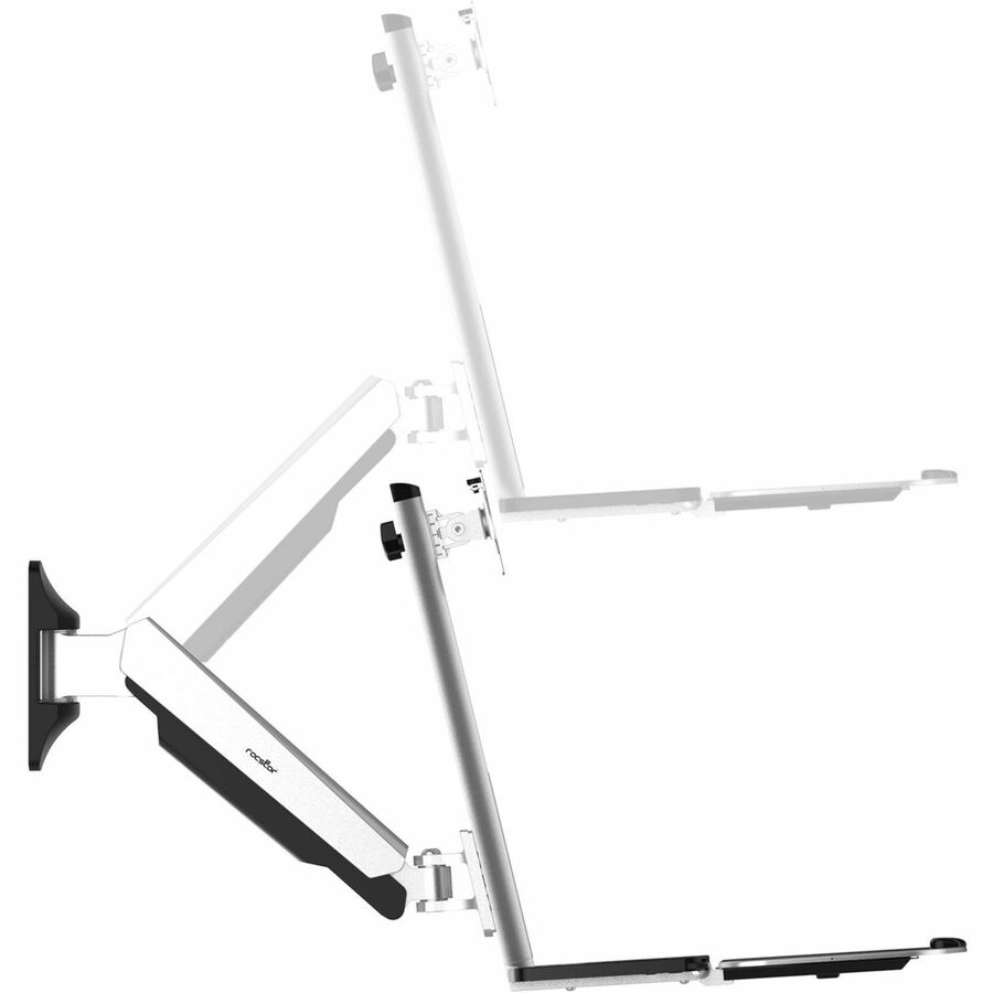 Rocstor Wall Mount for Monitor, Handheld Scanner, Display - Silver