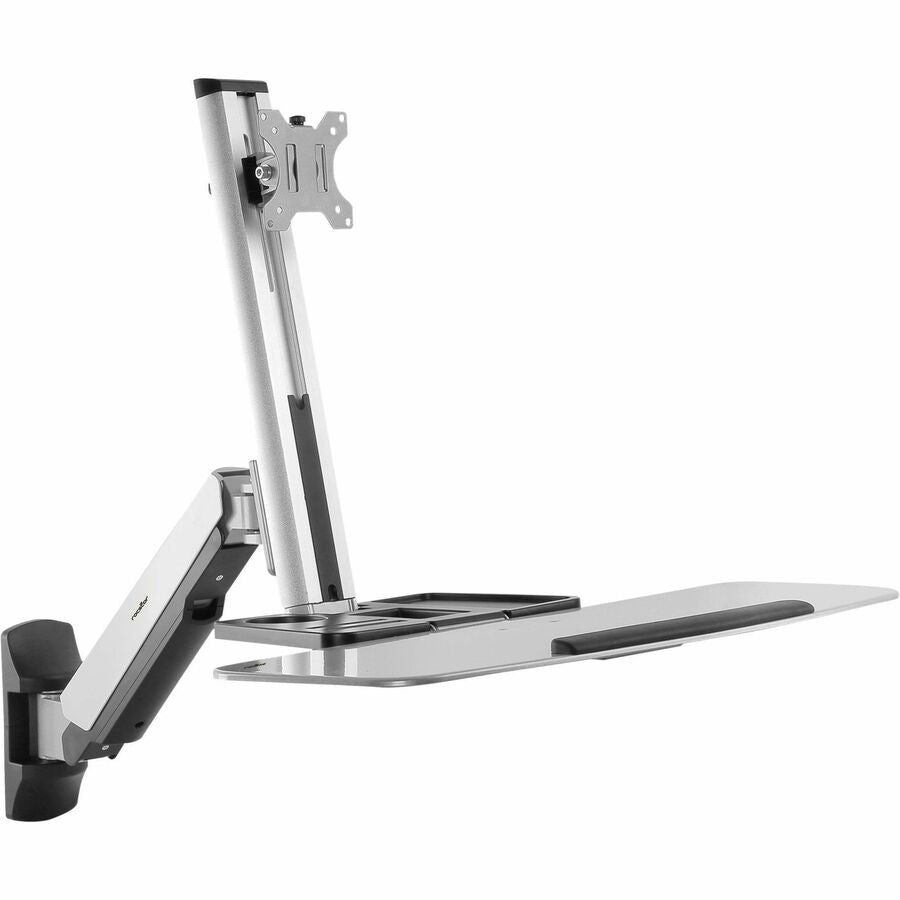 Rocstor Wall Mount for Monitor, Handheld Scanner, Display - Silver