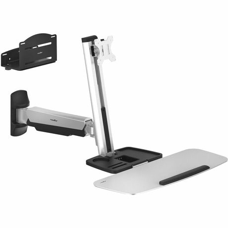 Rocstor Wall Mount for Monitor, Handheld Scanner, Display - Silver