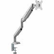Rocstor ErgoReach Y10N020-S1 Mounting Arm for Flat Panel Display, Curved Screen Display, Monitor - Silver - Landscape/Portrait