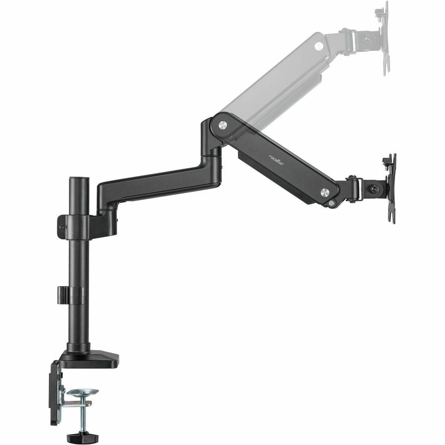 Rocstor ErgoReach Y10N011-B1 Mounting Arm for Monitor, Flat Panel Display - Black - Landscape/Portrait