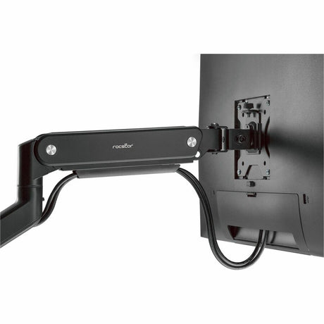 Rocstor ErgoReach Mounting Arm for LED Display, LCD Display, Monitor - Matt Black - Landscape/Portrait