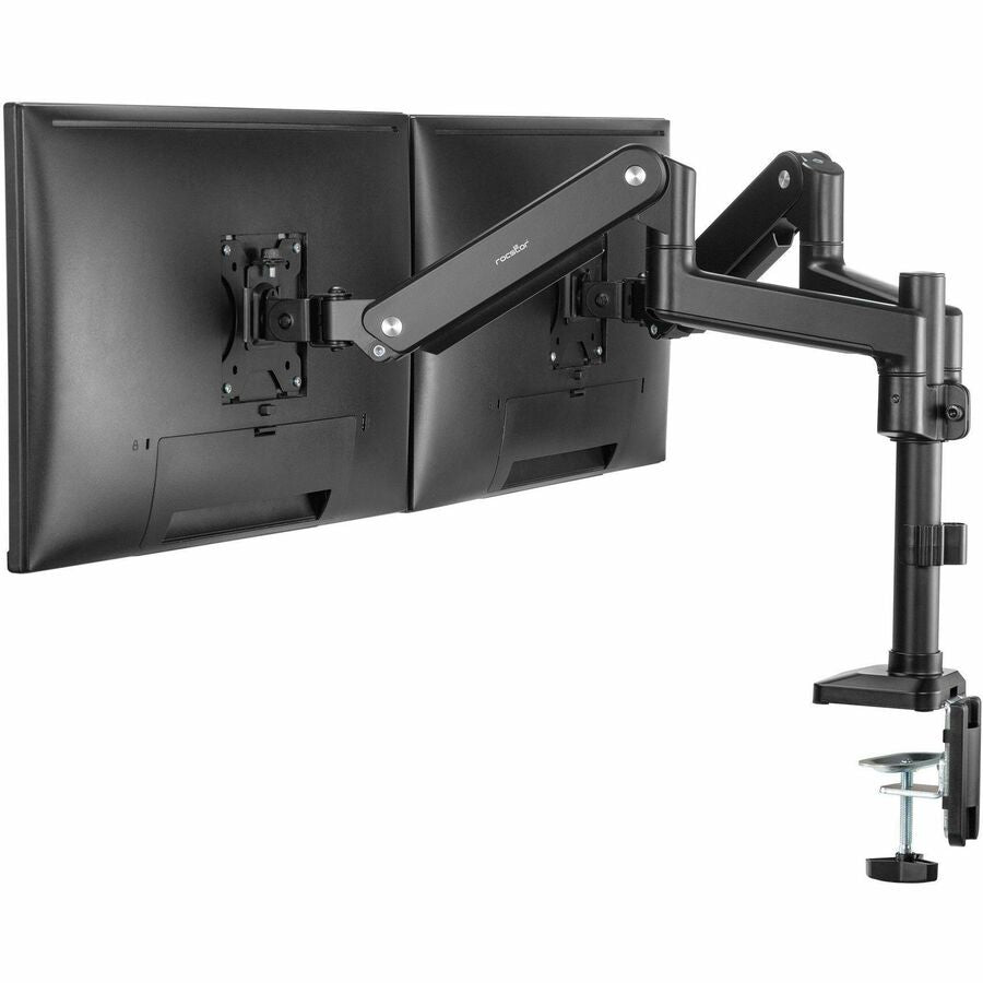 Rocstor ErgoReach Mounting Arm for LED Display, LCD Display, Monitor - Matt Black - Landscape/Portrait