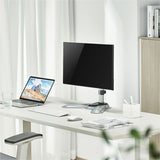 Rocstor ErgoReach Mounting Pole for Monitor, Display - Silver