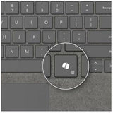 Microsoft Keyboard/Cover Case Microsoft Surface Pro 10, Surface Pro 8, Surface Pro 9, Surface Pro X Tablet - Platinum