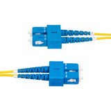 StarTech.com 5m (16.4ft) SC to SC (UPC) OS2 Single Mode Duplex Fiber Optic Cable, 9/125, 40G/100G, Low Insertion Loss, LSZH Jumper Cord