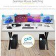 StarTech.com 4-Port KM Switch w/ Mouse Switching, USB 3.0 Keyboard/Mouse Switcher for 4 Computers, 3.5mm and USB Audio, TAA Compliant