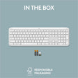 Logitech Signature Slim K950 Wireless Keyboard, Sleek Design, Switch Typing Between Devices, Quiet Typing, Off-white