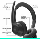 Logitech Zone 300 Wireless Bluetooth Headset With Noise-Canceling Microphone, Compatible with Windows, Mac, Chrome, Linux, iOS, iPadOS, Android - Black