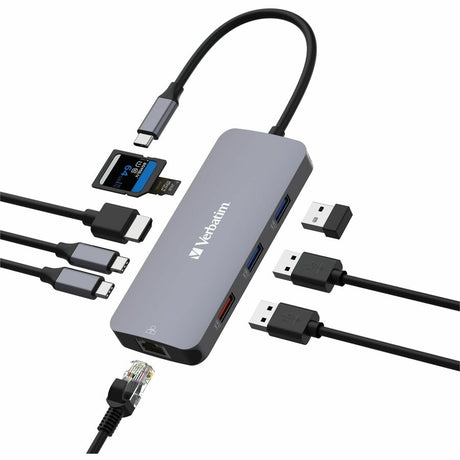 Verbatim USB-C Pro Multiport Hub CMH 09 - 9 Ports