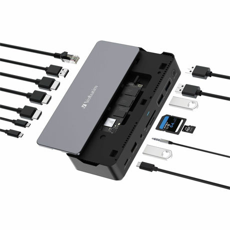 Verbatim USB-C &trade;Pro Docking Station 15-in-1 - 256GB Vi3000 SSD